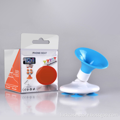 High quality Universal Car Mount Holder Suction silicone + pc Car Vent outlet phone Bracket Holde